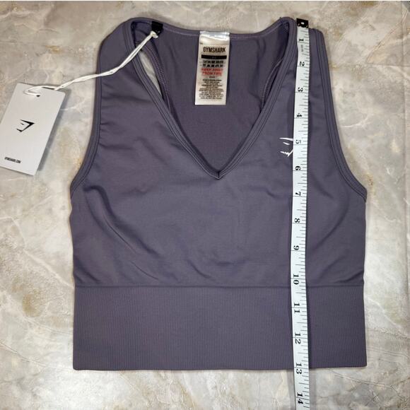 Women’s Gymshark Everyday Seamless Crop Tank – Fog Purple, Size XS (NWT) - Picture 5 of 5